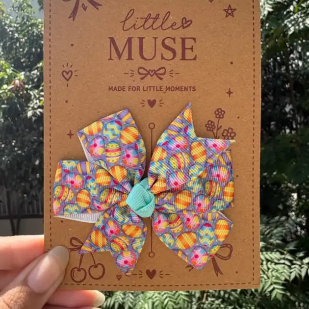 Multicoloured Bow Pin